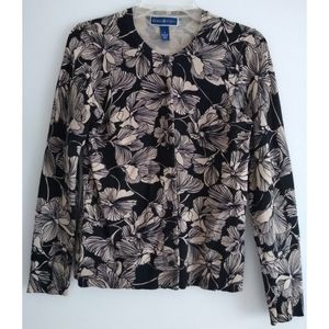 NWOT! Karen Scott Floral Cardigan - Women's Size Small Cardigan